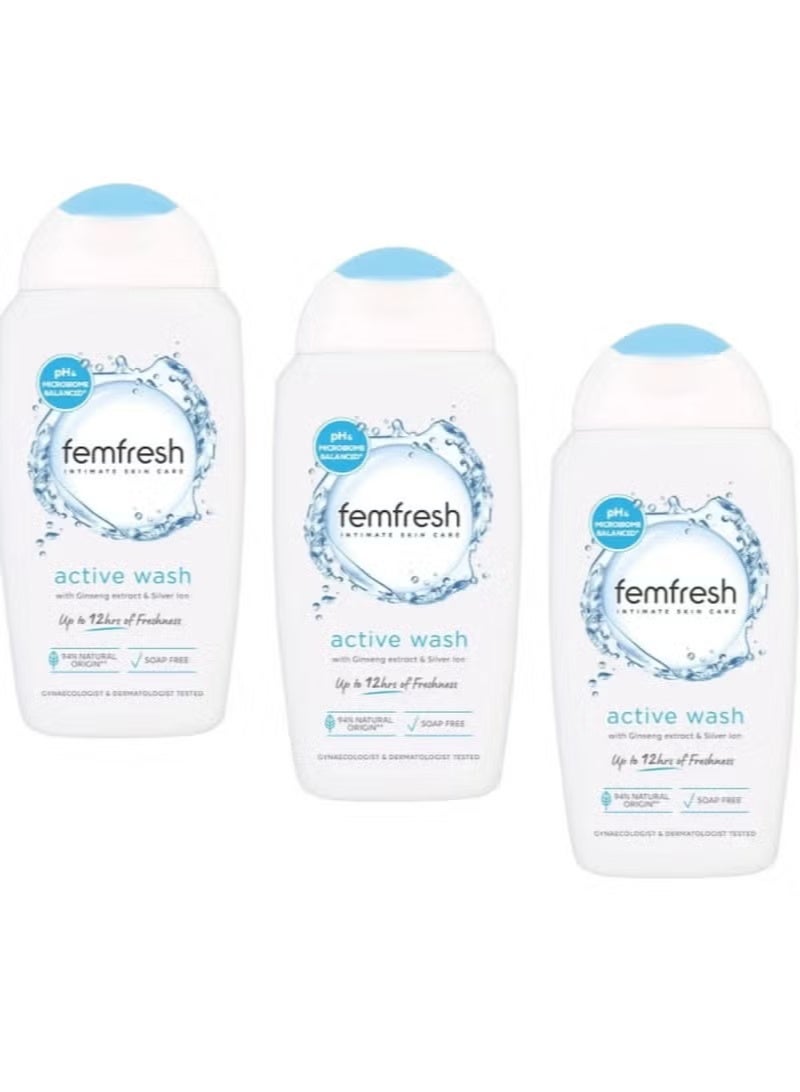 فيم فريش 3- ثلاث عبوات من غسول فيم فريش النشط للمناطق الحساسة، 250 مل - Image 1