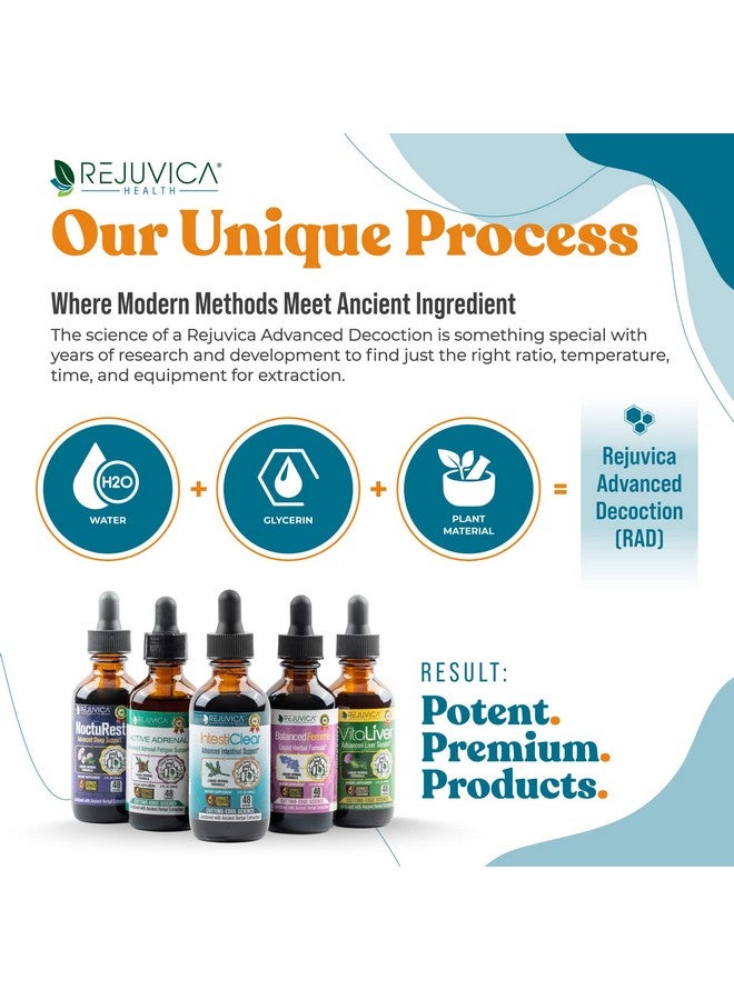 Rejuvica Health Rejuvica Health IntestiClear - Advanced Intestinal Cleanse Support for Humans - All-Herbal Liquid Formula for Fast Absorption - Bonus Liver Support - Wormwood, Black Walnut, Ginger and More  - Image 4