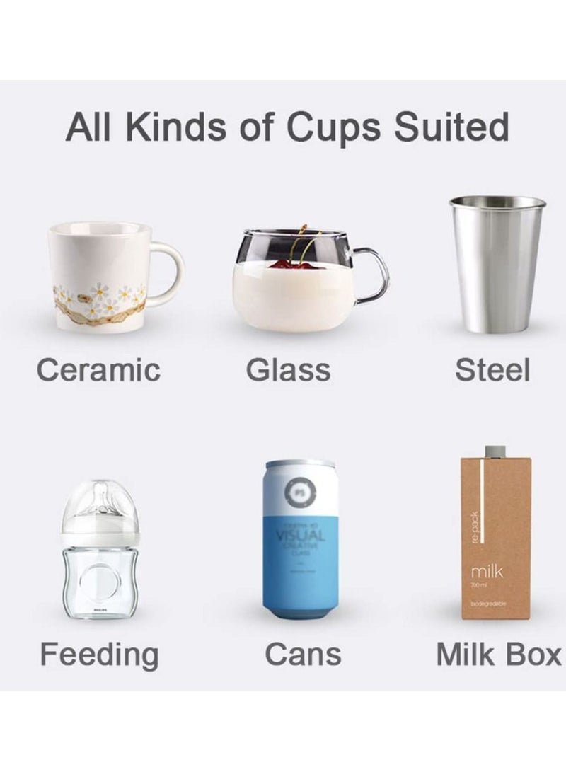 كابتن تيك سخان فنجان القهوة، سخان كوب ترموستاتي للمكتب، 3 اعدادات للحرارة، ايقاف تلقائي لمدة 4 ساعات، تسخين فعال سريع لكوب القهوة للمنزل والمكتب، ابيض - Image 3