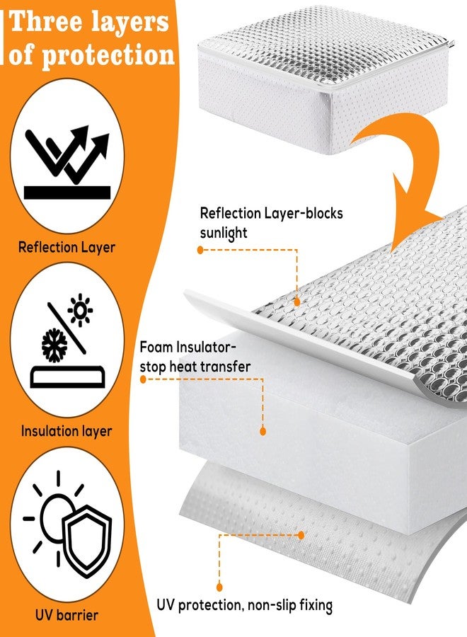 YUNVI 1PCS RV Skylight Insulator 14x14x2.8,RV Vent Insulator and Skylight Covers,Waterproof RV Vent Covers for Inside Camper,RV Sunroof Skylight Shade Skylight Pillow for Shower - Image 3