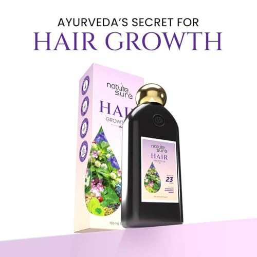 Nature Sure 150ml Rosemary Hair Oil for Healthy Hair with Bhringraj and Henna, Moisturises Dry Hair, Non Sticky & Non Greasy - Pack of 1 - Image 2