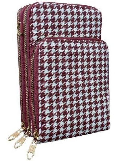 Cross body Bag For Women With 3 Zippers