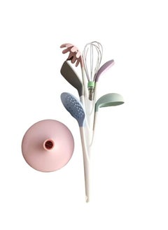 6-Piece Kitchen Utensil Set with Stand – Tree-Shaped – Multicolor  - Image 3