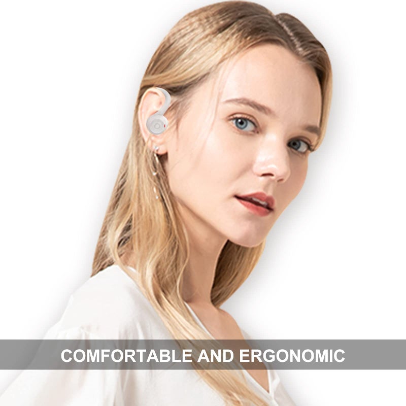 Loluka Over Ear Wireless Earbuds with Earhooks Running Bluetooth Earbuds with Ear Hook Waterproof Small Earphones in Ear Headphones Noise Cancelling Headset Android Ear Buds for Workout Sport Gym - Image 5