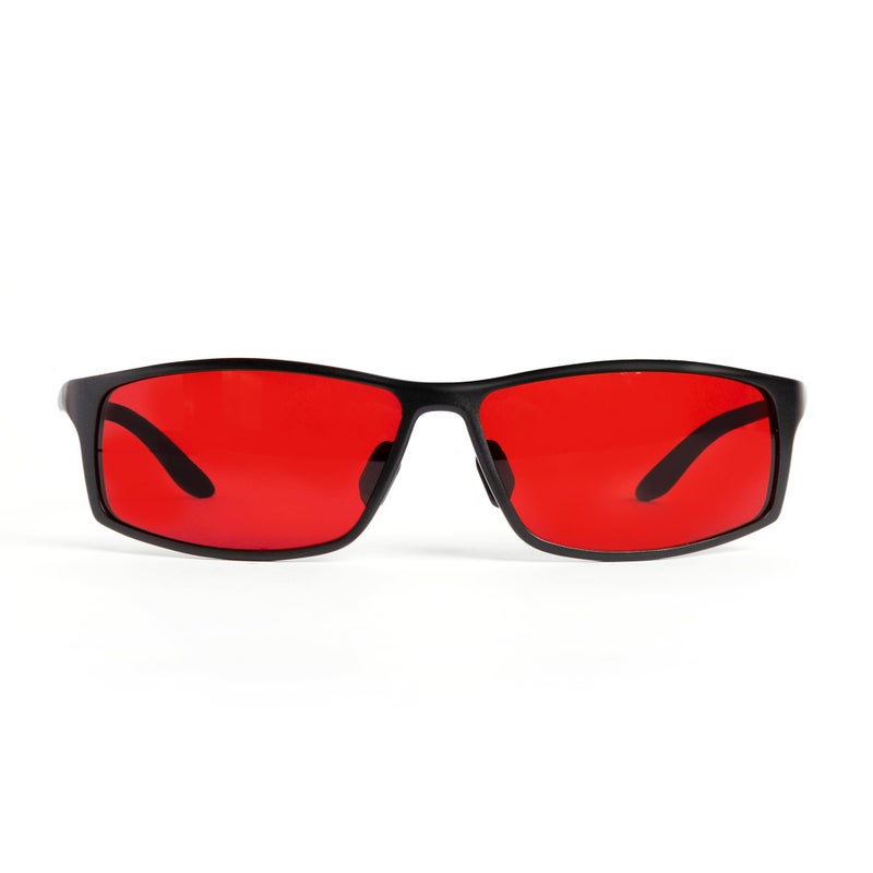 TrueDark by Dave Asprey Twilights Elite Blue Light Glasses for Women Men Red Lenses Block 99 Blue Green Violet Light for Night Use