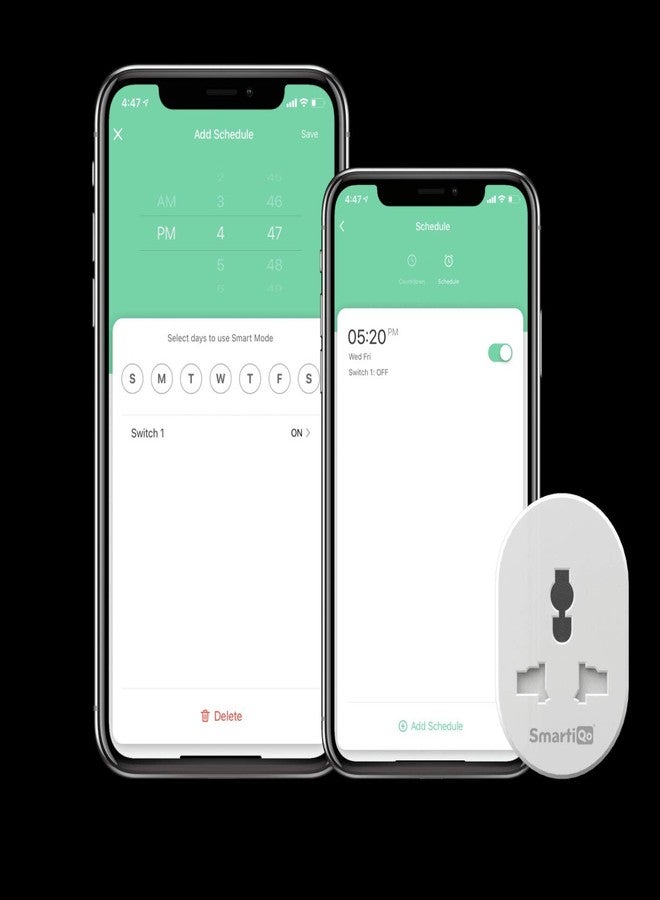 SmartiQo 10A Smart Plug with Energy Monitoring Works with Google Home, Alexa and Siri, White - Image 5