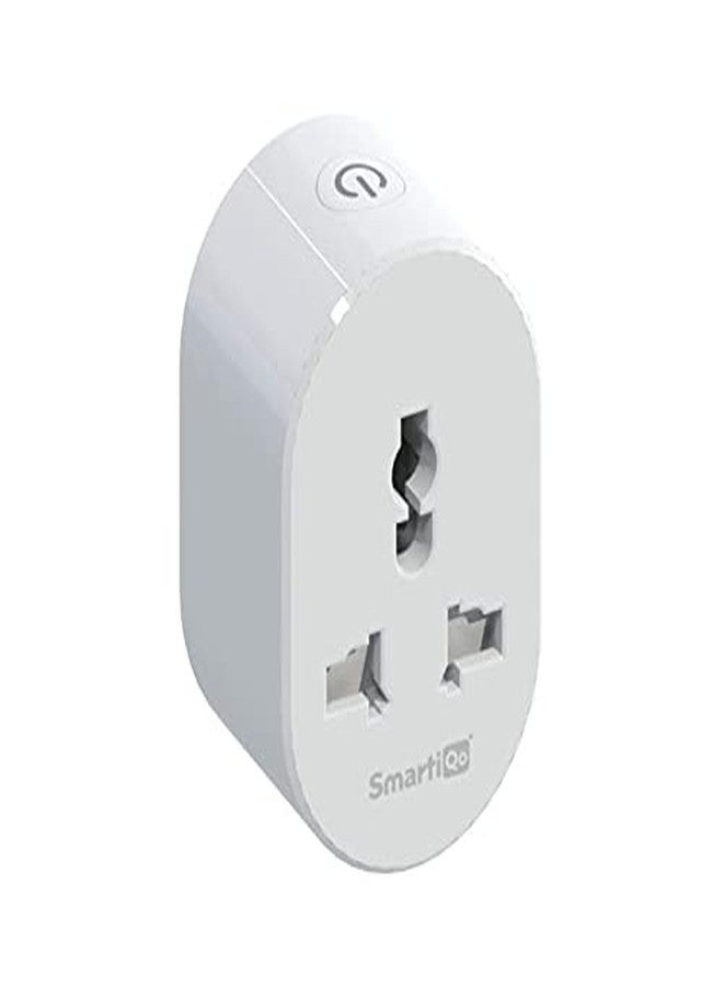 SmartiQo 10A Smart Plug with Energy Monitoring Works with Google Home, Alexa and Siri, White - Image 1
