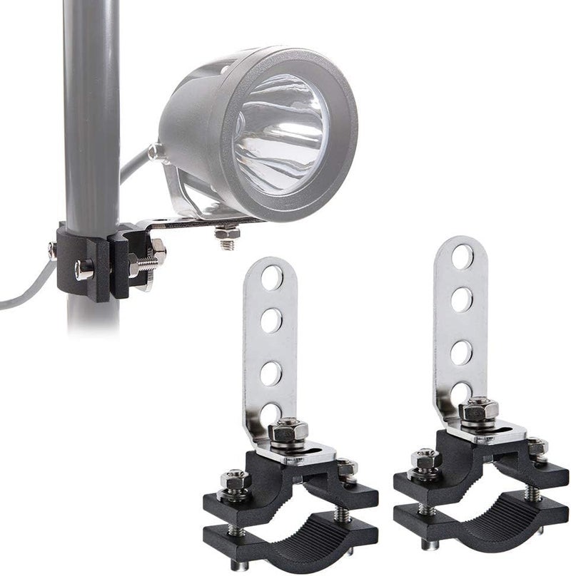 Chelhead Motorcycle 1.2 Inch Mount Brackets Bicycle Car Bull Bar Holder Clamp Samman Off Road Tube Clamps Mounting Brackets for LED Light bar Work Lights Lamps 2PCS (1.7CM-3CM) - Image 1