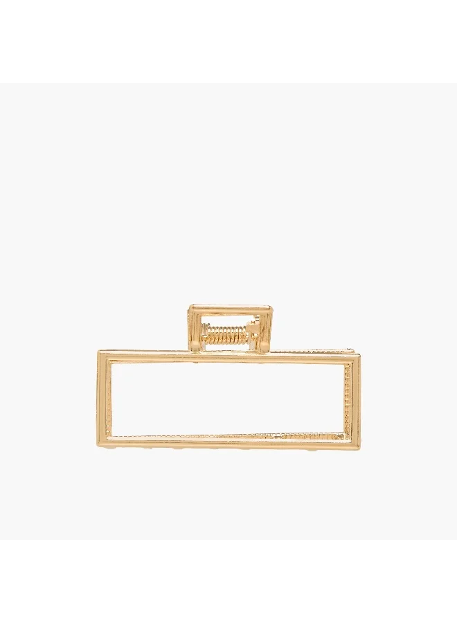 LIFESTYLE Rectangular Hair Clamp with Solid Design