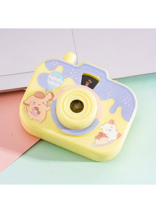 Creative Cartoon Projection Camera Keychain Pendant Luminous Small Camera Bag Accessories Doll Machine Supply Small Gifts 