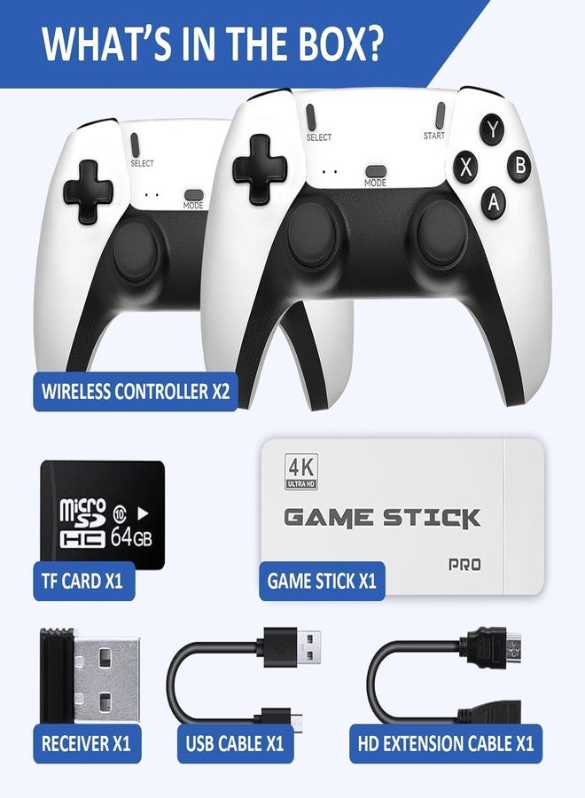 SSR New 2025 Retro Game Console Video Game Stick for TV with Built-in 20+ Emulators 20K+ Games Hdmi Output & 2.4G Retro Game Emulators Plug & Play TV Video - Image 5