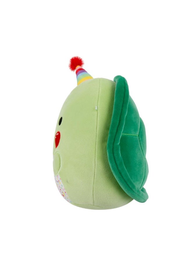 Squishmallows SQCR - Little Plush (7.5 Inch Squishmallows) (Henry - Green Turtle With Birthday Hat And Confetti Belly Holding Balloon) - Image 3