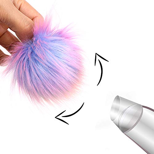 HOTOOLME 20 Pcs Colorful Faux Fur Pom Poms Balls , 4 Inch Fluffy Fur Pompoms with Elastic Loop for Knitted Hat Gloves Bags Keychains Accessories (10 Bright Colors, 2 Pcs Per Color) - Image 5
