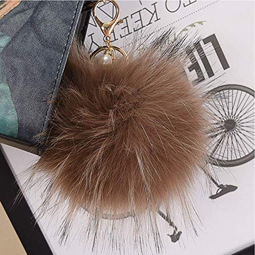 HOTOOLME 20 Pcs Colorful Faux Fur Pom Poms Balls , 4 Inch Fluffy Fur Pompoms with Elastic Loop for Knitted Hat Gloves Bags Keychains Accessories (10 Bright Colors, 2 Pcs Per Color) - Image 3
