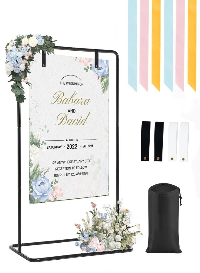 Fullvaseer Wedding Welcome Sign Stand, 69" Wedding Sign Holder for Seating Charts ,Welcome to Our Wedding Sign Stand for Event Decor,Welcome Sign Stand for Party to Welcome Guests - Image 1