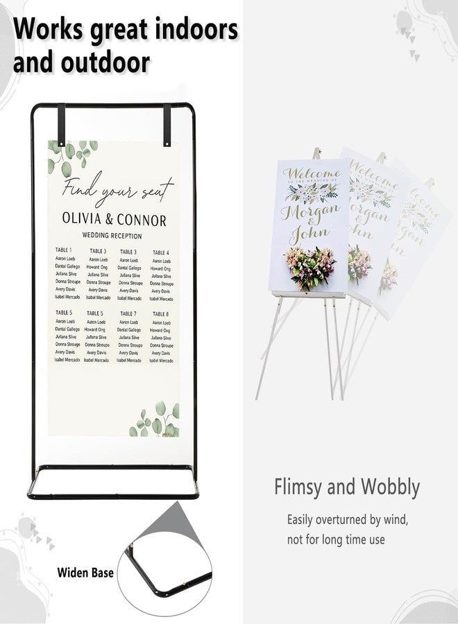 Fullvaseer Wedding Welcome Sign Stand, 69" Wedding Sign Holder for Seating Charts ,Welcome to Our Wedding Sign Stand for Event Decor,Welcome Sign Stand for Party to Welcome Guests - Image 5