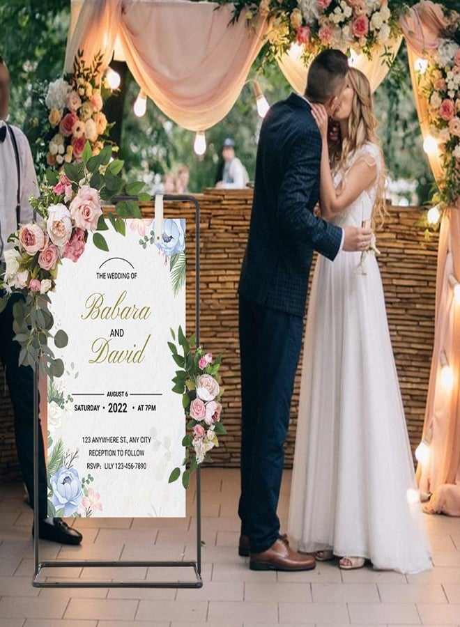 Fullvaseer Wedding Welcome Sign Stand, 69" Wedding Sign Holder for Seating Charts ,Welcome to Our Wedding Sign Stand for Event Decor,Welcome Sign Stand for Party to Welcome Guests - Image 4