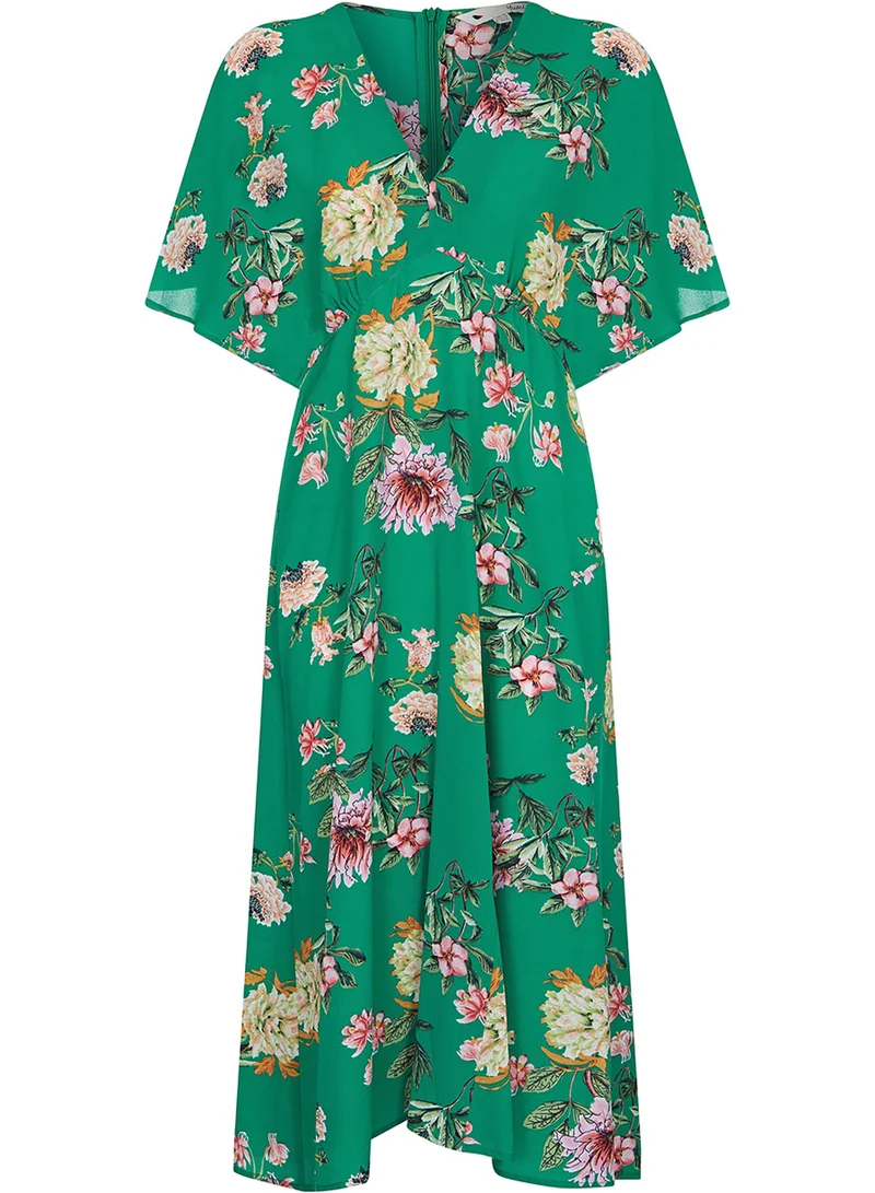 Yumi Floral Print Midi Dress