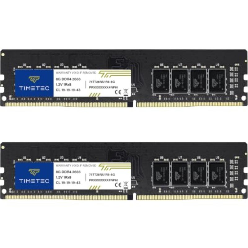 ذاكرة كمبيوتر كيت جي بي DDR4 2666 ميجاهرتز PC4-21300 غير مخزنة، غير ECC، 1.2 فولت، CL19، 1Rx8، 288 دبوس، وحدة ذاكرة RAM لجهاز الكمبيوتر المكتبي UDIMM، ترقية - Image 1