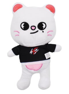 Excefore Plush Toy Stray Kids Stuffed Toy Cute White Cat Doll Stuffed Animals Toy, Stray Kids Cuddly Toy Soft Plush Doll Toy for Kids Adults Boy Girls Soft Stray Plush Birthday Gifts for Kids  - Image 1