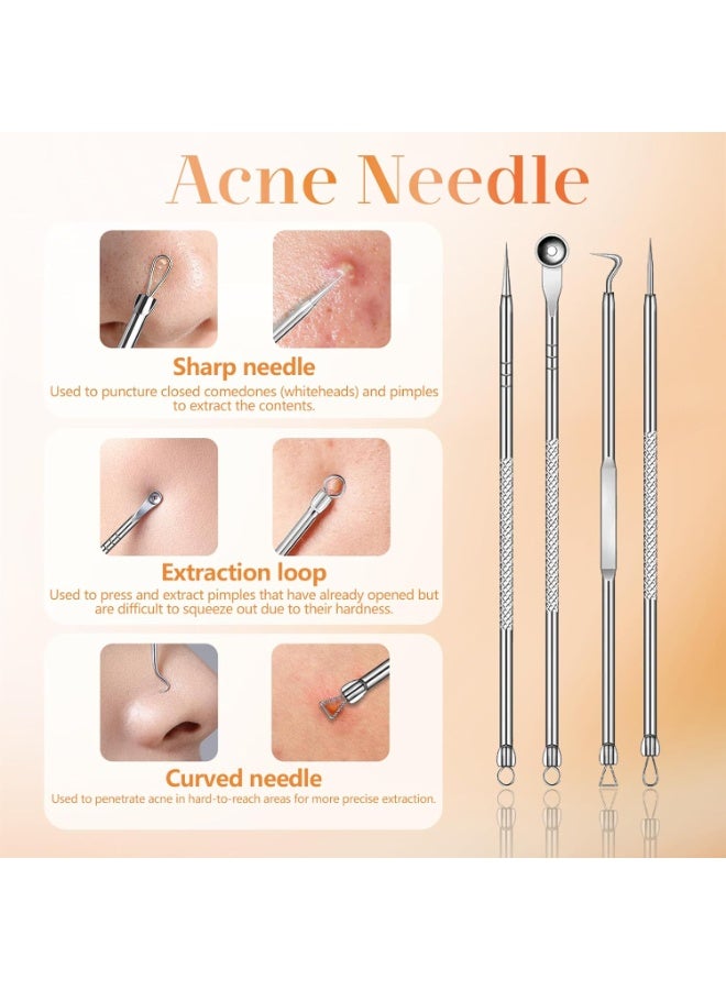 Professional Blackhead Suction Device – Electric Pore Cleaner with 4 Suction Levels and 4 Cleaning Heads – Rechargeable - Image 3
