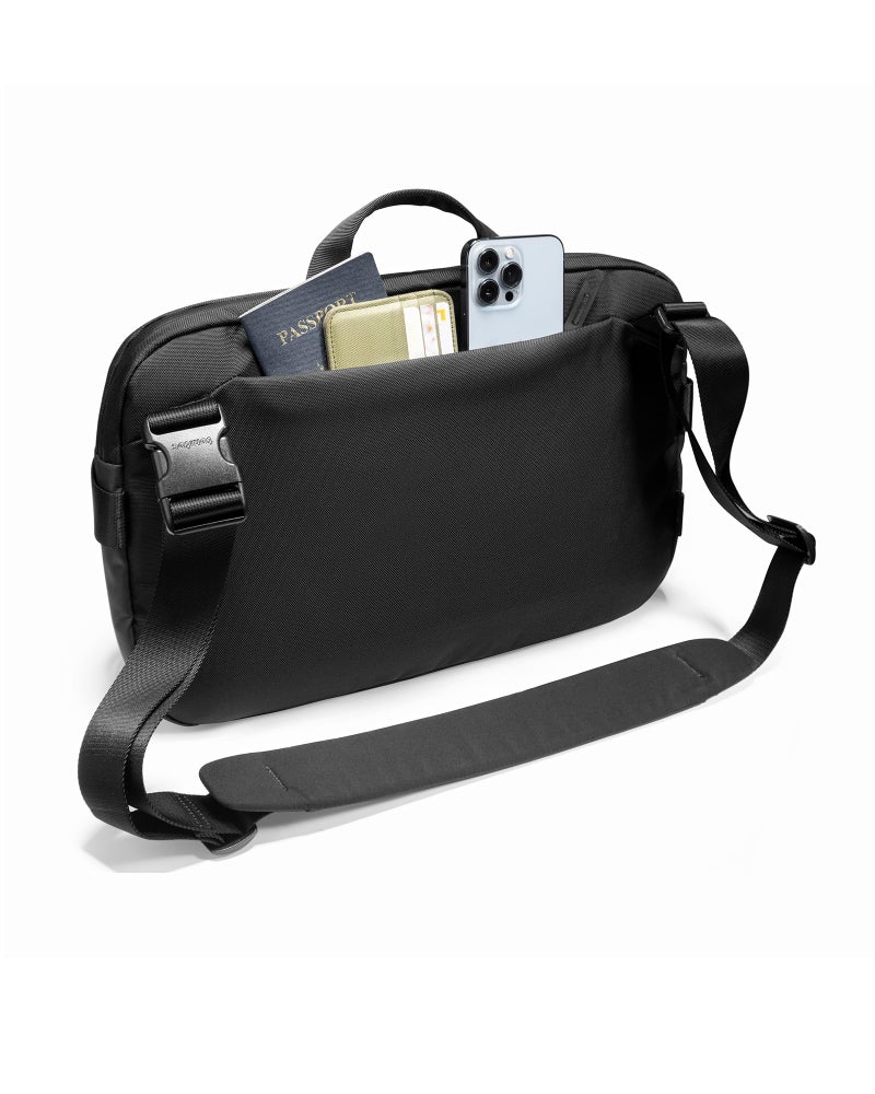 tomtoc 10L Laptop Messenger Shoulder Bag for 14-inch MacBook Pro M5, 13" MacBook Air/Pro, 13" iPad Pro M5/Air M3, Minimalist Crossbody Bag, Water-resistant EDC Sling Pack for Business, Travel, Work - Image 4