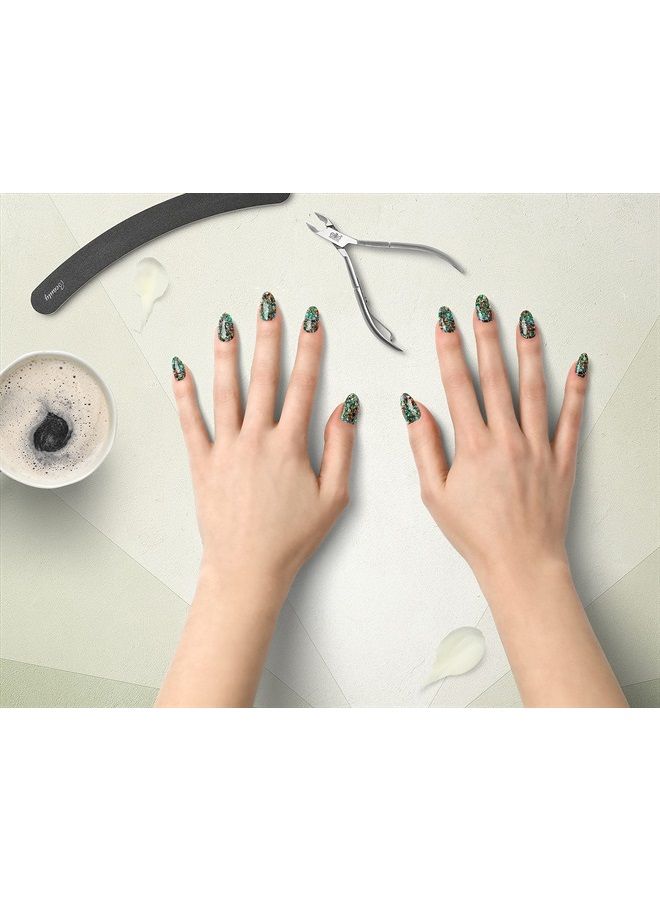 Lechat Perfect Match Gel Polish, Electric Masquerade, Green, Red, Yellow, Blue Glitter on Clear Base, Easy Application, Soak Off Formula, 0.5 Fl Oz - Image 5