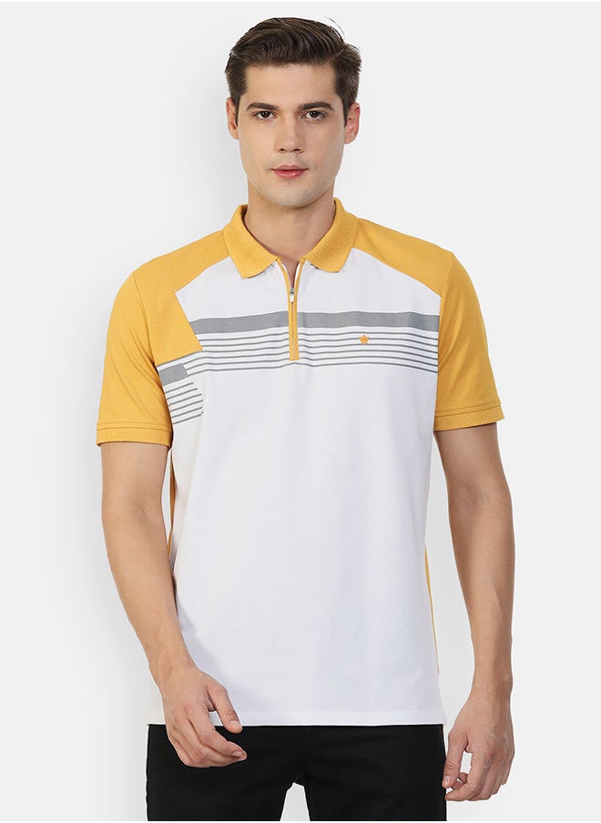 LOUIS PHILIPPE - Regular Fit Polo Neck Casual T-shirt - Image 1