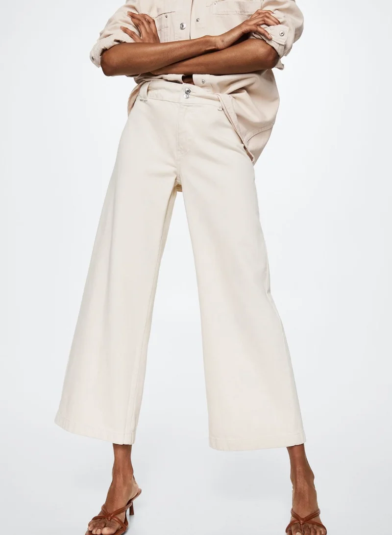MANGO High Waist Straight Jeans