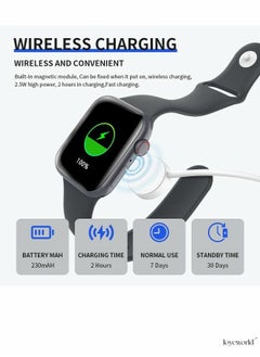 Joyeworld Smart Watch HW37 Plus with 1.82 Inch Full HD Display Black  - Image 3