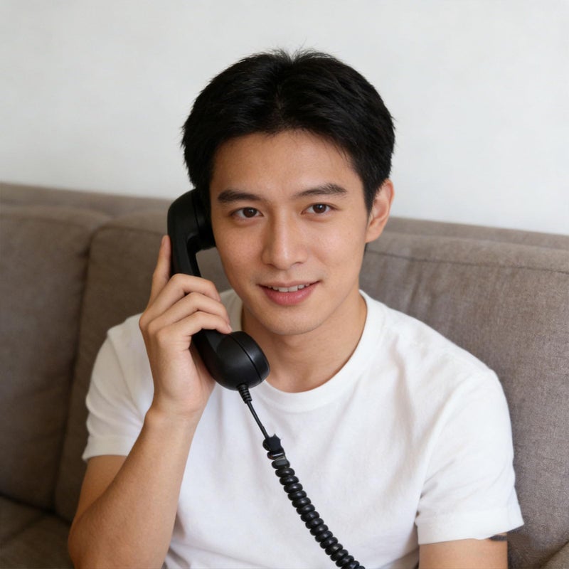 Retro Wired Handset with Hifi Speaker Noise Cancelling Mic for Smartphones Tablets Black - Image 5