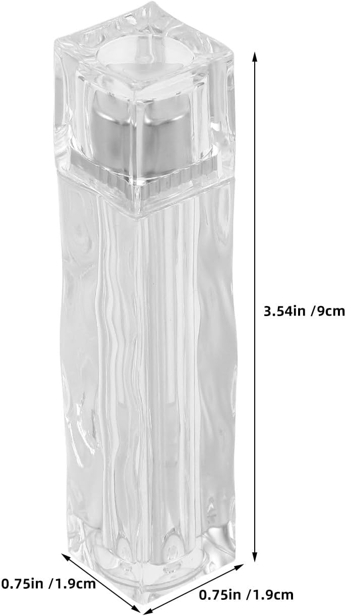 صندوق SHOWERORO لمستحضرات تجميل الشفاه الفارغ (5 قطع): أنبوب تجميلي صغير قابل لإعادة التعبئة - زجاجة شفافة فارغة لزيت الشفاه مع قلم، مناسبة لصنع مستحضرات التجميل بنفسك - Image 2