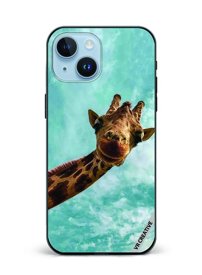 VR CREATIVE Protective Case Cover For Apple iPhone 15 Plus Giraffe Design Multicolour - Image 1