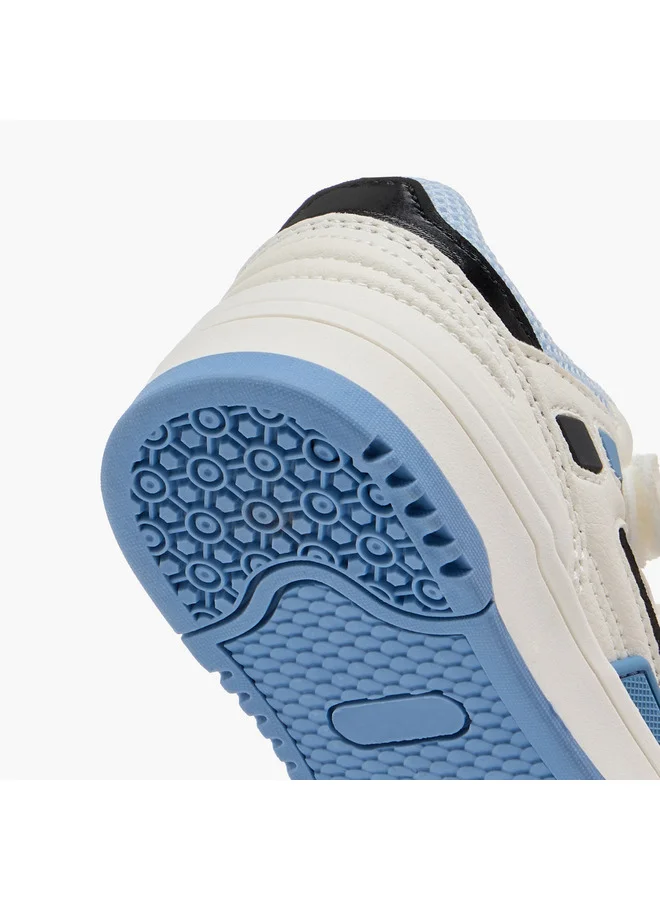 JUNIORS Boys Panelled Sneakers with Hook and Loop Closure