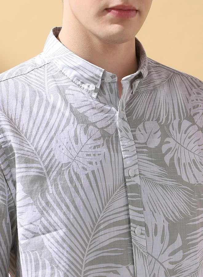 Dennis Lingo Sophisticated Sage Green Shirt For Men With A Modern Touch Crafted From Breathable Fabric
