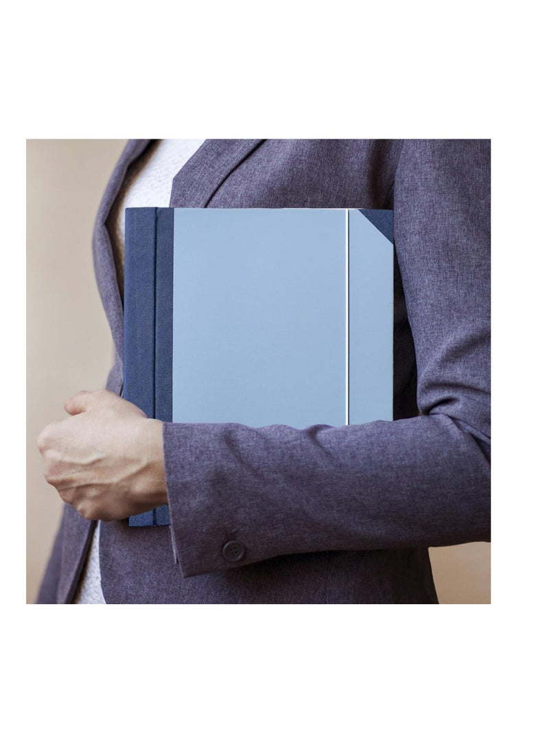 Excefore منظم مستندات فوليو، منظم ملفات مزود بجيوب، مجلد ملفات موسع مقيد للأوراق المهمة، مجلد طوارئ، شهادات الميلاد، بطاقات الضمان الاجتماعي، جوازات السفر، الصور، الرسائل، أزرق - Image 5