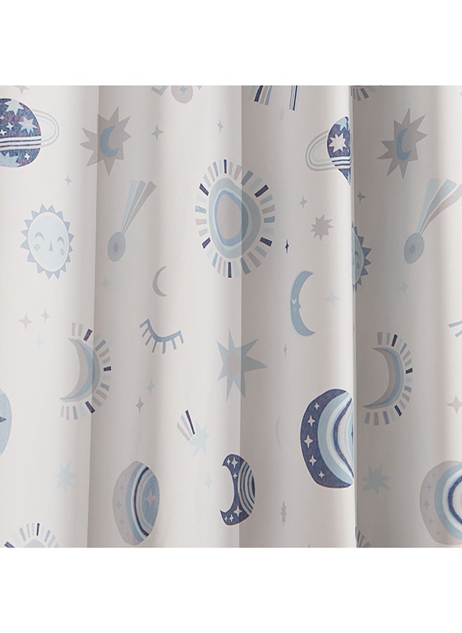 Home Box Harry 2-Piece Celestial Print Cotton Curtain Set 240 x 140 cm  - Image 3
