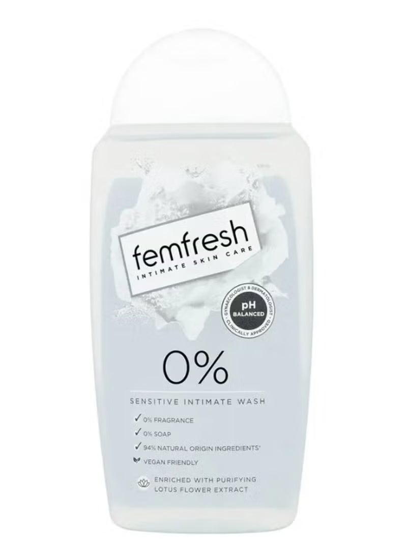 Femfresh Intimate Skin Care 0% Wash 250ml - Image 1