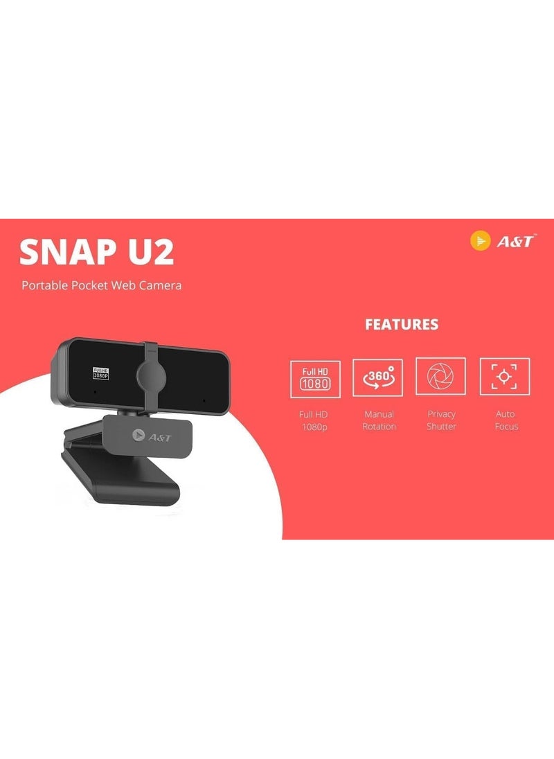 A&T Snap U2 Full HD 1080p Web Camera