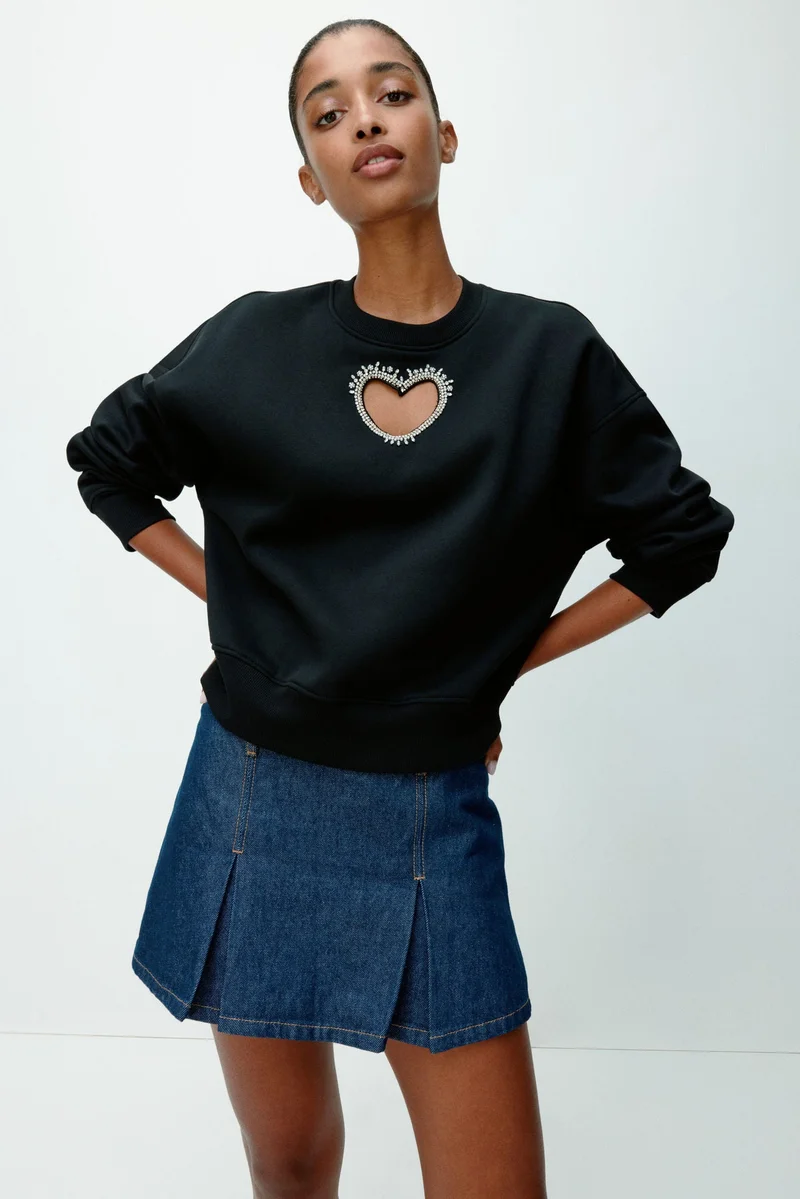 H&M Embellished sweatshirt