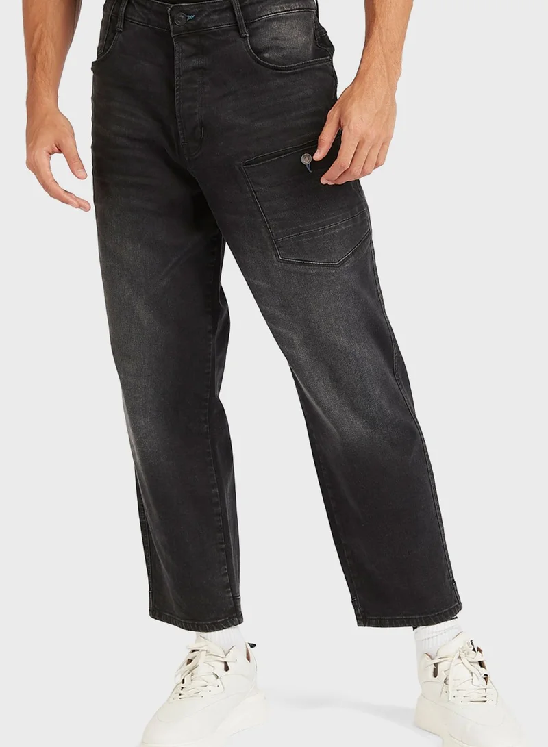 Lee Cooper Relaxed Mid Wash Jeans