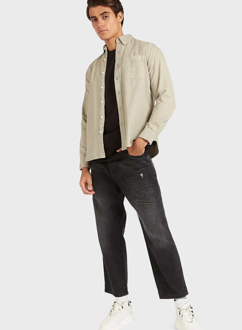 Lee Cooper Relaxed Mid Wash Jeans