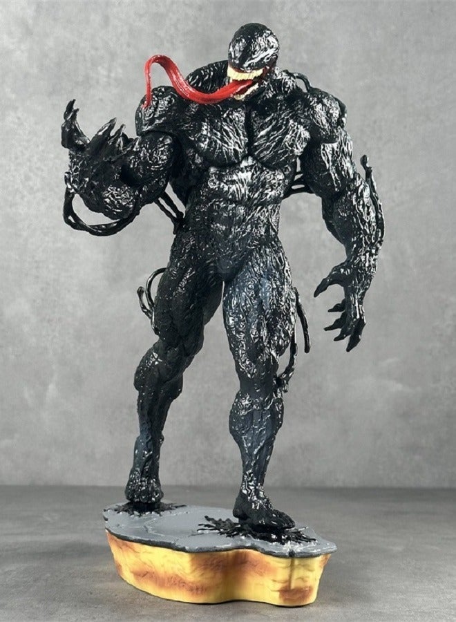 HALAMODO Avengers Alliance Ultra-large Venom Spider-Man Handmade Statue Model Desk Decoration 30CM  - Image 1