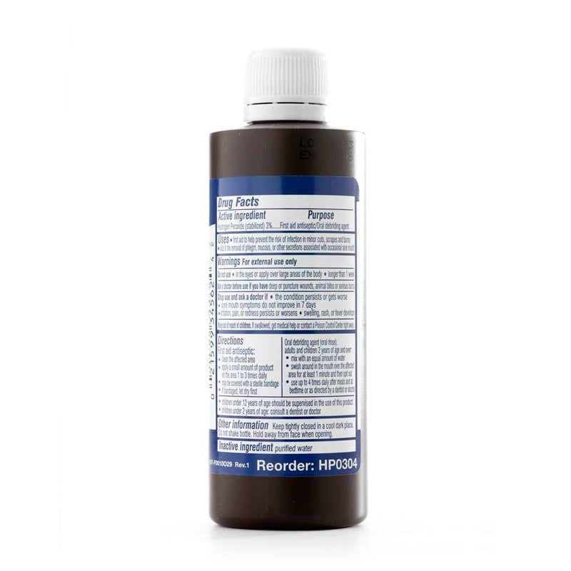 MediChoice First Aid Antiseptic Solution w 3 Hydrogen Peroxide 4 Ounce 1314HP0304 Case of 24 - Image 2