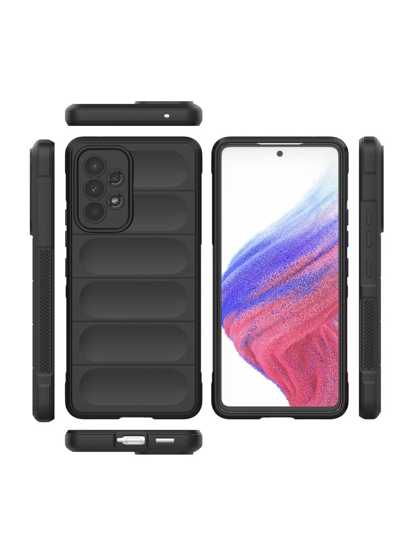 Phone case cover Magic Shield TPU + Silicone Shockproof Phone Case For Samsung Galaxy A73 (Black) - Image 2