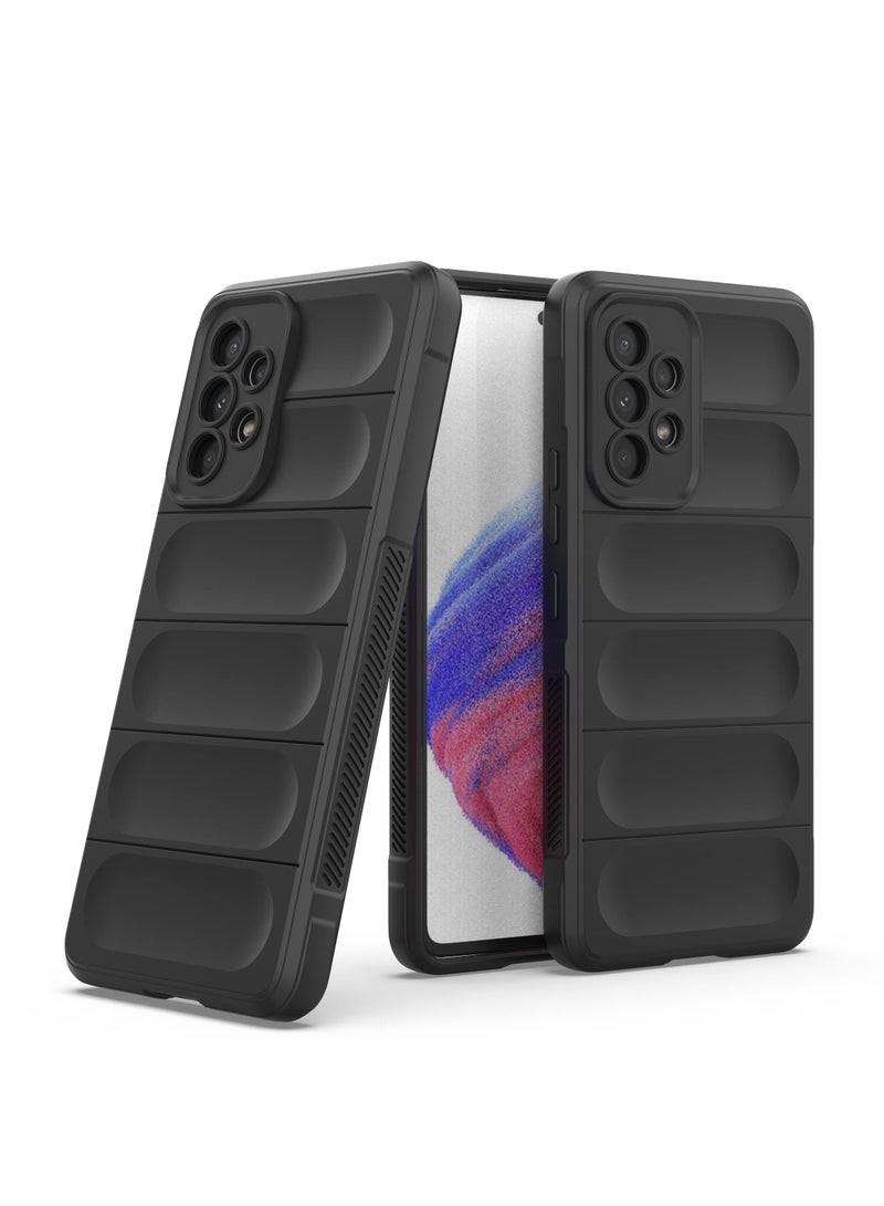 Phone case cover Magic Shield TPU + Silicone Shockproof Phone Case For Samsung Galaxy A73 (Black) - Image 4