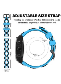 MYSNBKN Compatible with Fenix 6/6 Pro Band Easy Fit 22mm Soft Silicone Watch Bands Replacement for Fenix 5 Plus/Fenix 5/Fenix 7/Forerunner 935/Forerunner 945/Approach s60/Quatix 5 Smartwatches  - Image 3