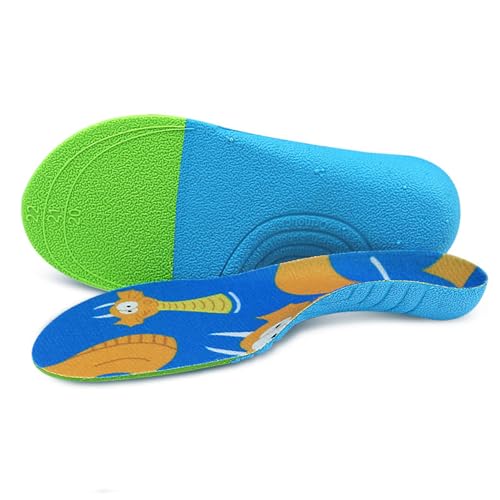 JSHshield Childrens Orthopedic InsolesKids Orthotic Arch Support Shoe InsolesSturdy Orthotic Technology for Kids with Flat Feet Who Need Arch SupportPlantar FasciitisFeet Heel Pain Relief - Image 2