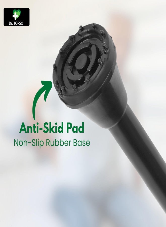 عصا المشي الفولاذية من دكتور تورسو ذات الارتفاع القابل للتعديل للمرضى وكبار السن وذوي الاحتياجات الخاصة - Image 5