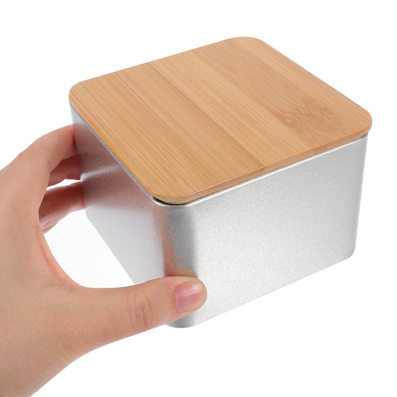 3Pcs Square Metal Tea Canisters With Lids Sealed Storage Jars For Dry Food Kitchen Organization - Image 5